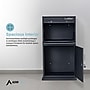 AdirOffice Steel Locking Parcel Drop Box Mailbox, Large, Black (63115BLKMK)~#|#~sp309696181_sc7