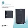 AdirOffice Steel Locking Parcel Drop Box Mailbox, Large, Black (63115BLKMK)~#|#~sp309696182_sc7