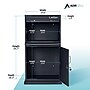 AdirOffice Steel Locking Parcel Drop Box Mailbox, Large, Black (63115BLKMK)~#|#~sp309696183_sc7