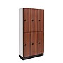 Alpine Industries 72" 2-Tier 3-Column Storage Locker, Walnut (701-W-3-TPL-MK)~#|#~sp309696617_sc7