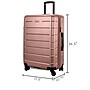 Ricardo Beverly Hills Cambria 24" Hardside Suitcase, 8-Wheeled Spinner, Rose Champagne (140-25-677-4VP)~#|#~sp309959136_sc7
