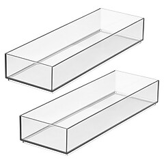 iDesign Clarity Drawer Organizer, Clear, 2/Set (49660M2) | Staples
