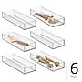 iDesign Plastic Drawer Organizer, Clear, 6/Set (28142M6)~#|#~sp309959470_sc7
