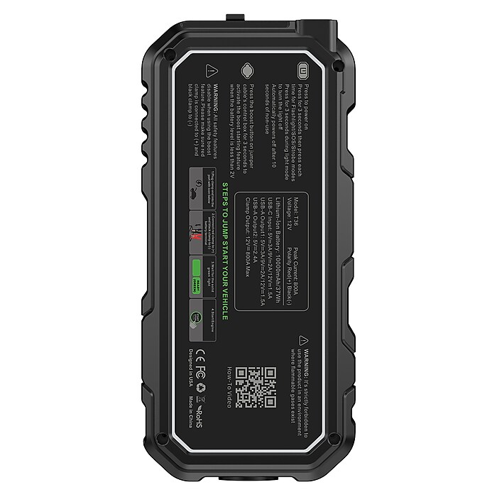 CAROSS T36 Portable Car Jump Starter & USB Power Bank with