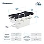 Viva Comfort Pointe Power Height Adjustable Pelvic Tilt Exam Table w/Stirrups & Hand Rails, 396 lbs. Capacity, Black ~#|#~sp309966583_sc7