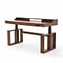 FlexiSpot Fusion Retro 63"W Electric Adjustable Standing Desk, Walnut Veneer (EHD-V6330WV)~#|#~sp309966592_sc7