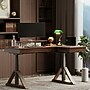 FlexiSpot Fusion Retro 70"W Electric L-Shaped Adjustable Standing Desk, Walnut (EHD-L7047WV)~#|#~sp309966621_sc7