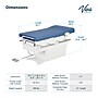 Viva Comfort Pointe Power Height Adjustable Pelvic Tilt Exam Table w/Stirrups & Storage, 396 lbs. Capacity, Blue ~#|#~sp309966678_sc7