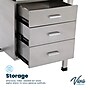 Viva Comfort Slimline Exam Table Storage Drawers, 440 lbs. Capacity, Stainless Steel (ADI996-01-DR-3-MK)~#|#~sp309966691_sc7