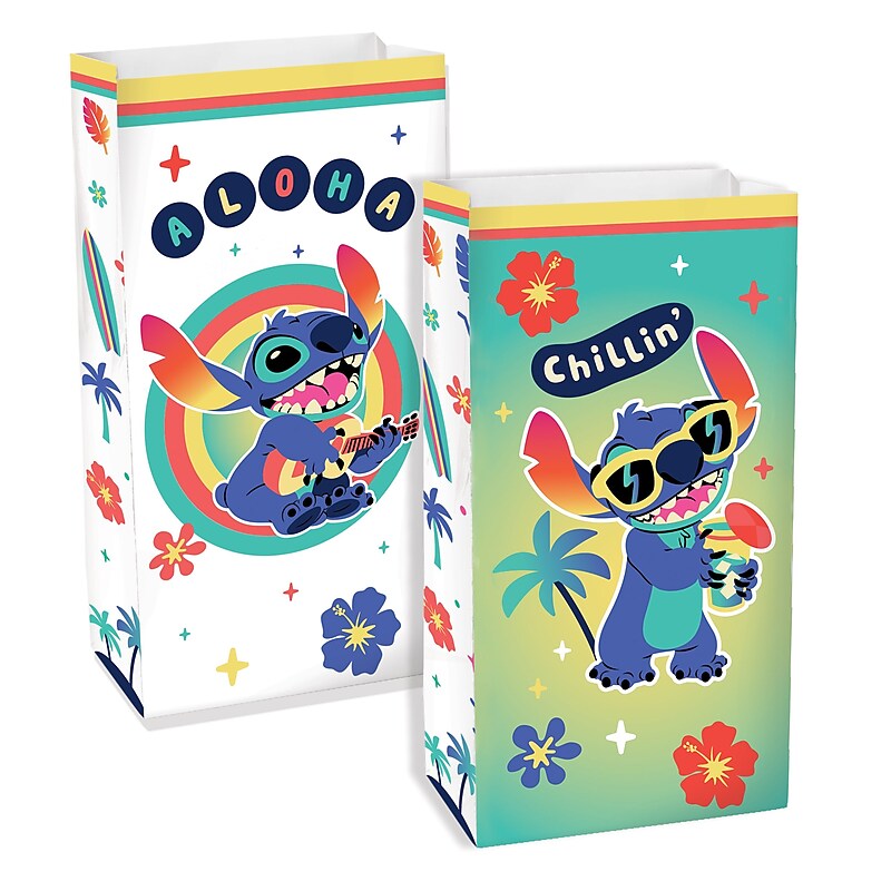 Party City Stitch Treat Bags, 8/Pack (AM10050537-PC) image 1