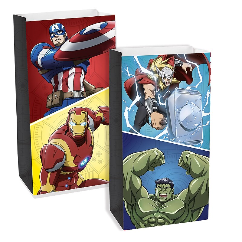 Party City Avengers Treat Bags, 8/Pack (AM10050532-PC) image 1