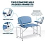 Viva Comfort Bariatric Extra-Tall Phlebotomy Chair with Drawer, 750 lb. Capacity, 2 Flip Up Arms, Blue (ADI997-01D-BT-BLU)~#|#~sp310016563_sc7