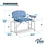 Viva Comfort Bariatric Extra-Tall Phlebotomy Chair with Drawer, 750 lb. Capacity, 2 Flip Up Arms, Blue (ADI997-01D-BT-BLU)~#|#~sp310016564_sc7
