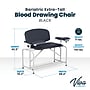 Viva Comfort Bariatric Extra-Tall Phlebotomy Chair, 750 lb. Capacity, 2 Flip Up Arms, Black (ADI997-01-BT-BLK)~#|#~sp310016570_sc7