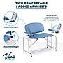 Viva Comfort Bariatric Extra-Tall Phlebotomy Chair, 750 lb. Capacity, 2 Flip Up Arms, Midnight Express (ADI997-01-BT-BLU)~#|#~sp310016589_sc7