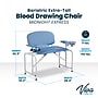 Viva Comfort Bariatric Extra-Tall Phlebotomy Chair, 750 lb. Capacity, 2 Flip Up Arms, Midnight Express (ADI997-01-BT-BLU)~#|#~sp310016593_sc7