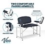 Viva Comfort Bariatric Extra-Tall Phlebotomy Chair with Drawer, 750 lb. Capacity, 2 Flip Up Arms, Black (ADI997-01D-BT-BLK)~#|#~sp310016601_sc7