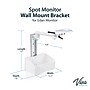 Viva Comfort Aluminum Wall Mounted Bracket with Basket, Compatible With Edan M and iM Spot Monitor, White (ADIME912-WM-03)~#|#~sp310016717_sc7