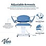 Viva Comfort Electric Adjustment Phlebotomy Chair, 590 lb. Capacity, 2 Flip Up Arms, Blue (ADIME997-06)~#|#~sp310016775_sc7