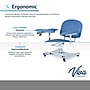Viva Comfort Manual Adjustment Phlebotomy Chair with Drawer, 2 Flip Up Arms, Blue (ADIME997-05-DR)~#|#~sp310016800_sc7