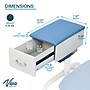 Viva Comfort Manual Adjustment Phlebotomy Chair with Drawer, 2 Flip Up Arms, Blue (ADIME997-05-DR)~#|#~sp310016801_sc7