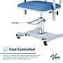 Viva Comfort Manual Adjustment Phlebotomy Chair with Drawer, 2 Flip Up Arms, Blue (ADIME997-05-DR)~#|#~sp310016802_sc7