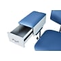 Viva Comfort Manual Adjustment Phlebotomy Chair with Drawer, 2 Flip Up Arms, Blue (ADIME997-05-DR)~#|#~sp310016805_sc7