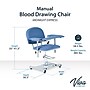 Viva Comfort Manual Adjustment Phlebotomy Chair, 485 lb. Capacity, 2 Flip Up Arms, Blue (ADIME997-05)~#|#~sp310016819_sc7