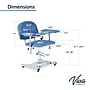 Viva Comfort Manual Adjustment Phlebotomy Chair, 485 lb. Capacity, 2 Flip Up Arms, Blue (ADIME997-05)~#|#~sp310016820_sc7