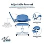 Viva Comfort Manual Adjustment Phlebotomy Chair, 485 lb. Capacity, 2 Flip Up Arms, Blue (ADIME997-05)~#|#~sp310016822_sc7