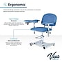 Viva Comfort Manual Adjustment Phlebotomy Chair, 485 lb. Capacity, 2 Flip Up Arms, Blue (ADIME997-05)~#|#~sp310016825_sc7