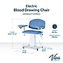 Viva Comfort Electric Adjustment Phlebotomy Chair with Drawer, 590 lb. Capacity, 2 Flip Up Arms, Blue (ADIME997-06-DR)~#|#~sp310016829_sc7
