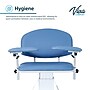 Viva Comfort Electric Adjustment Phlebotomy Chair with Drawer, 590 lb. Capacity, 2 Flip Up Arms, Blue (ADIME997-06-DR)~#|#~sp310016832_sc7