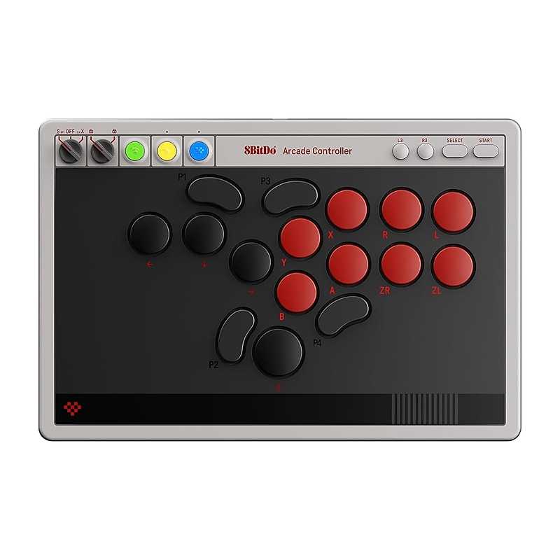 8BitDo All-Button Wireless Arcade Controller for Switch/Switch 2 & Windows image 1