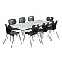 Correll Rectangular Activity Table Set, 72" x 36", Height Adjustable, Gray Granite (AP1-A3672TFREC-15-09-09-8-18)~#|#~sp310124833_sc7