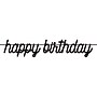 Party City Birthday Chic Happy Birthday Letter Banner, Black (AM20050008-PC)~#|#~sp310130337_sc7