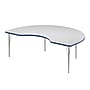 Correll Kidney Shaped Activity Table Set, 72" x 48", Height Adjustable, Frosty White (AP1-A4872DEKID-80-14-37-6-18)~#|#~sp310184856_sc7