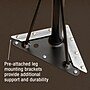 Correll 60" Flower Shaped Activity Table Set, Height Adjustable, Gray Granite (AP1-A60TFFLR-15-14-37-6-18)~#|#~sp310184915_sc7