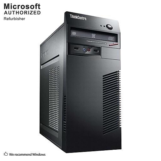 Shop Staples for Lenovo ThinkCentre M72E Tower Desktop Computer, Intel