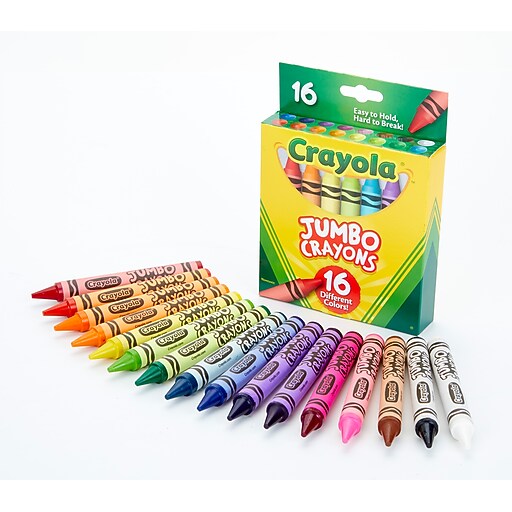 Crayola Jumbo Crayons, 16/Pack (520390) Staples