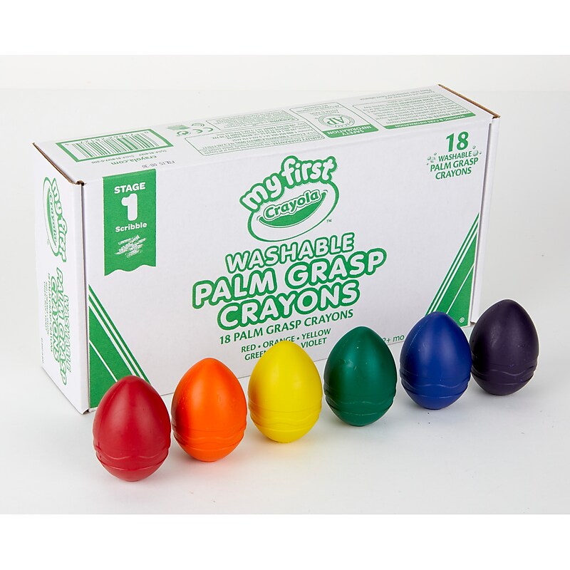 Crayola My First Crayola Classpack, Palm Grasp Crayons, 18/Pack (81-8127) image 1