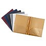 JAM Paper Smooth 3-Hole Punched 2 Pocket Plastic Folder with Fasteners, Assorted Colors, 6/Pack (382ECPassrt)~#|#~sp310459454_sc7