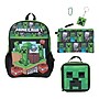Bioworld Kids 5-Piece Minecraft Backpack Set, Large, Green/Black (B1Y5DAQMNCSB00)~#|#~sp310461532_sc7