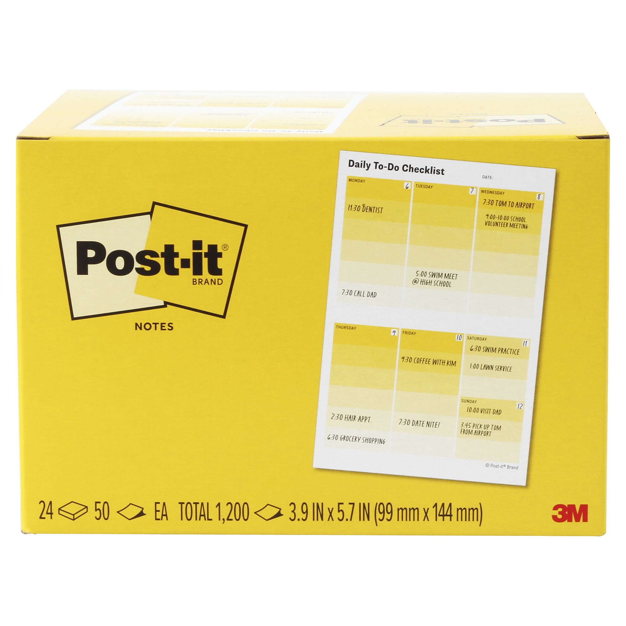 Post-it Daily To-Do Notes, 3.9″ x 5.7″, 50 Sheets/Pad, 24 Pads/Pack (660-24CP-DTD) Simolary simolary.com 6