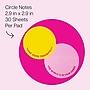 Post-it Motivational Circles Notes, 3" x 3", 30 Sheet/Pad, 2 Pads/Pack (SPE-CSP-1)~#|#~sp310523271_sc7