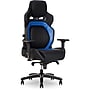 Sharper Image SGX300 Ergonomic Faux Leather Swivel Executive Chair, Black and Dark Blue (52914-BLKDBLU)~#|#~sp310628570_sc7