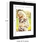Amanti Art Avon Narrow 8" x 10" Polystyrene Picture Frames, Black Satin (A42678300969)~#|#~sp310629102_sc7
