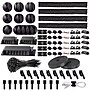 Turonic CM2 192-Piece Cable Management Kit, Black~#|#~sp310640518_sc7