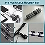 Turonic CM1 148-Piece Cable Management Kit, Black~#|#~sp310640542_sc7