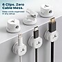 Treblab Cable Clips, White, 6/Pack (CC1-W)~#|#~sp310642050_sc7